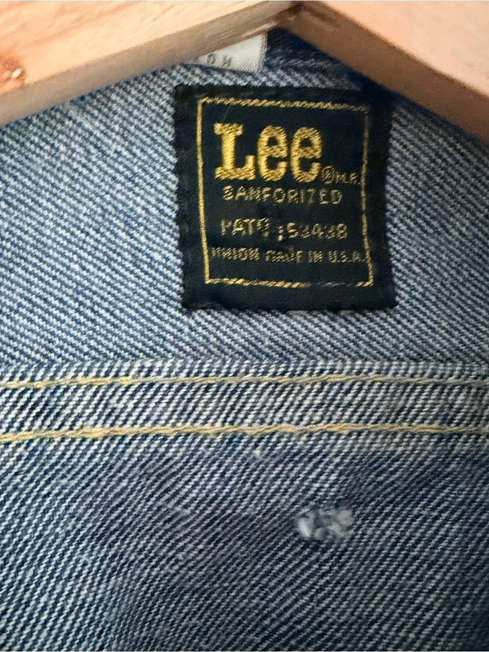 Vintage Lee Kids' Embroidered Blue Denim Distressed Jacket